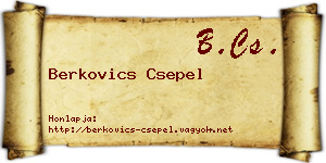 Berkovics Csepel névjegykártya